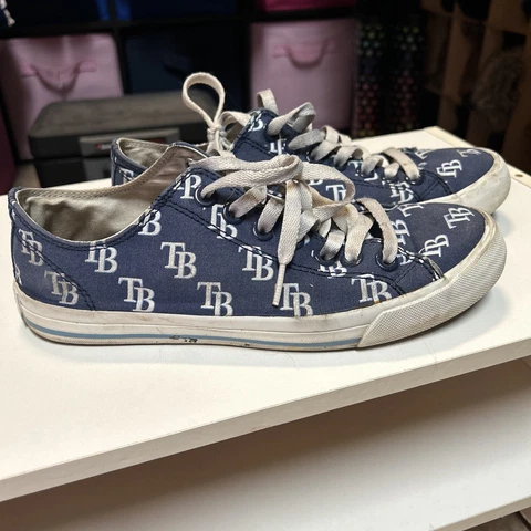 Tampa Bay Rays Tennis Shoes Size Women’s 7.5 Mens 6 Good Condition! MLB!!! Cover
