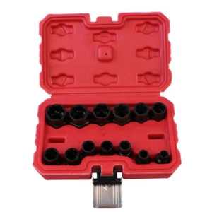 Herramienta de llave de impacto de zócalo oxidado dañado extractor de tuercas de perno 13 piezas - Imagen 1 de 9