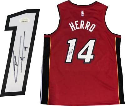JAMES SPENCE AUTHENTICATION (JSA) Tyler Herro Autographed Miami Heat Red Swingman Jersey (JSA)