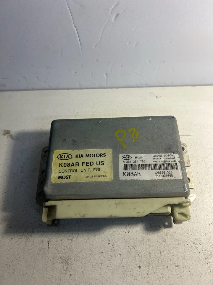 ENGINE COMPUTER KIA SPORTAGE 1998 1999 2000 K08AB M261204786 PCM ECU ECM OEM - Image 1 of 3