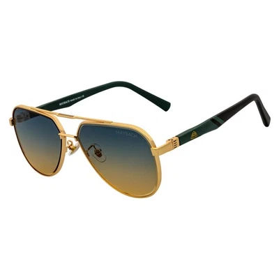 Gafas de sol Maybach Flex Bisagra Metal Aviador Marco Dorado Lente Desvanecida Verde-Tostado MH2 Foto 1 de 4