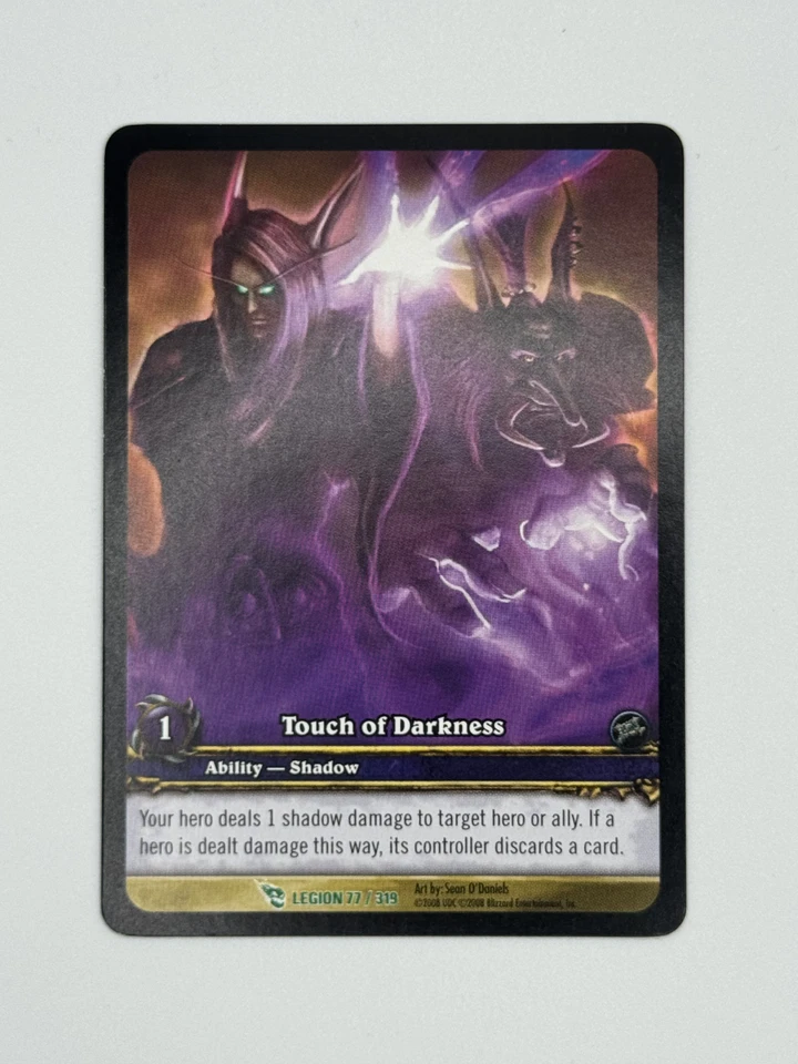 World of Warcraft TCG Legion 77/319 Extended Art Touch of Darkness - Image 1 of 1