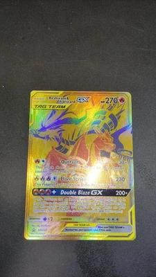 Pokemon Reshiram & Charizard GX Tag Team | SM247 Gold Promo | Englisch NM - Bild 1 von 2