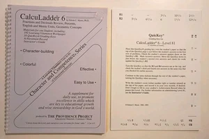 CalcuLadder 6 Homeschool Math Facts Supplemental Practice Drills Book With Key - Picture 1 of 1