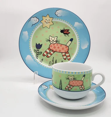 20.3 Jarolina Studio Collection * 3tlg Kindergeschirr * Teller , Tasse + Untere - Bild 1 von 4