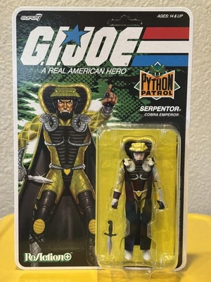 Super7 Reaction+ G.I. Joe Python Patrol Serpentor Cobra Emperor Action Figure  - Image 1 of 4