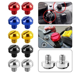 Jeu de bouchons de trou de r��troviseur en aluminium CNC pour v��los ��lectrique - Afbeelding 1 van 15