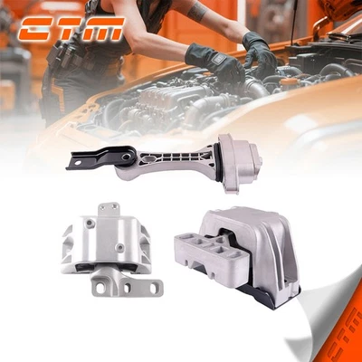 Motor Mounts Set 3PC for 1998-2006 Volkswagen Beetle Golf Jetta 1.8L 2.0L l4 - Image 1 of 4