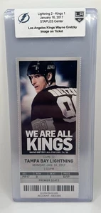 HOF Wayne Gretzky Los Angeles Kings Image on Full Ticket, 2/16/2017 LAK vs TBL - Picture 1 of 2