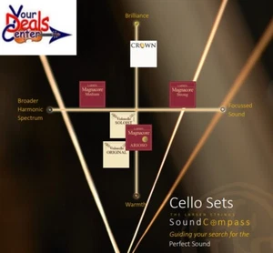 Larsen Magnacore Cello Saiten Set 4/4 Tungsten G und C Medium, Strong, Arioso - Bild 1 von 2