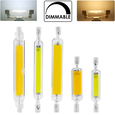 78mm 118mm 7W 15W Dimmable R7s LED COB Bulb Ceramic Glass Tube Light J Type  RH - Image 1 of 4