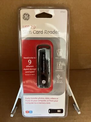 GE USB 2.0 Slim Card Reader PC & MAC Compatible New in Pack  - Image 1 of 2