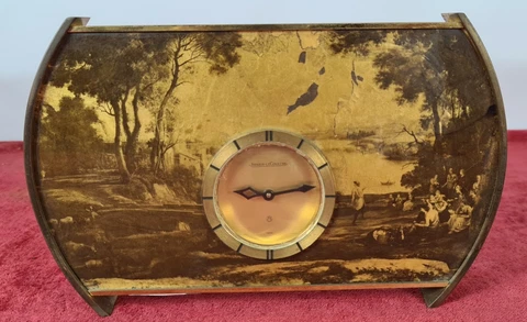 TABLE CLOCK. JAEGER LECOULTRE. 8 DAYS. BRONZE. CIRCA 1960 Cover