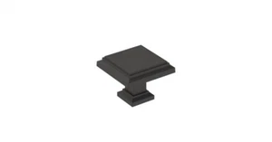 Lot Of (5) Amerock BP36758FB Appoint 1-1/4 in. L Matte Black Cabinet Knob - Picture 1 of 4