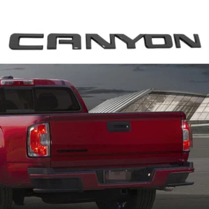 1x For Canyon Front Door or Rear Liftgate Badge Emblem Decorate Gloss Black - Picture 1 of 3