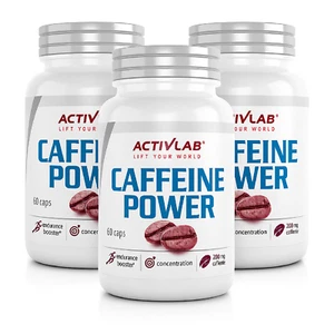 ACTIVLAB CAFFEINE POWER - 60-180 Caps - Focus  Energy  Concentration Performance - Picture 1 of 5