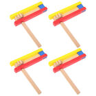 4 Pcs Wood Child Ratchet Musical Instrument Traditional Toy
