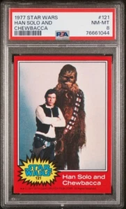 1977 STAR WARS #121 Han Solo And Chewbacca PSA 8 NM-MT - Picture 1 of 2