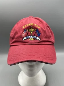 Ryder Cup 2008 Valhalla Hat USA vs Europe imperial red adjustable back clean - Picture 1 of 10