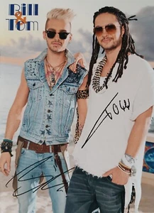 BILL & TOM KAULITZ - Autogrammkarte 14x10cm - Tokio Hotel Autogramm Magazin Card - Bild 1 von 1