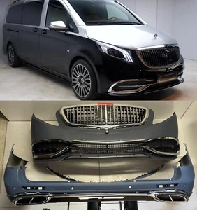Pour Mercedes-Benz Classe V Vito W447 kit carrosserie grille de pare-chocs style Maybach - Photo 1/4