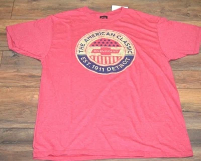 Американская классическая футболка Chevrolet официально лицензированная GM мужская футболка EST. 1911 - Изображение 1 из 2