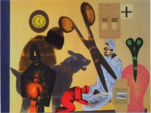 Artista Pop Art Concetto Pozzati - Opera su carta, archiviata e pubblicata - Foto 1 di 1