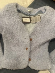 Cárdigan manga volumen azul bebé Aaizel Boucle nuevo con etiquetas talla pequeña - Imagen 1 de 10