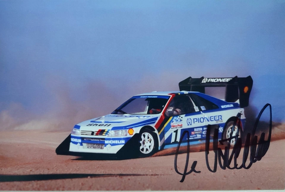 photo signée Ari Vatanen Rallye WRC Peugeot Pikes Peak Autographe  - Photo 1/1