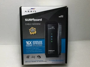 ARRIS SB6183 Surfboard 16x4 DOCSIS 3.0 Cable Modem - Black NEW - Afbeelding 1 van 9
