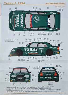 1/24 tamiya AMG MERCEDES C-CLASS DTM - Immagine 1 di 4