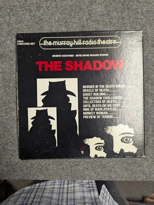 The Shadow Murray Hill Radio Theatre 3 Record Set Vintage Used Library Copy - Image 1 of 3