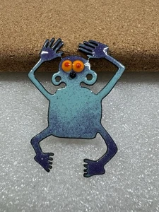 Broche Pin Esmalte Modernista Raro Marglyph Margaret Berrier Firmado Artesanalmente - Imagen 1 de 10