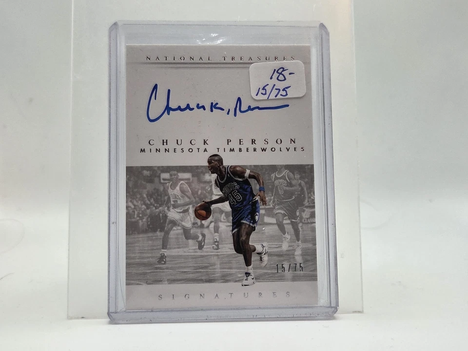 БАСКЕТБОЛЬНЫЙ МЯЧ С АВТОГРАФОМ ЧАКА ЧЕЛОВЕКА 2014-15 НАЦИОНАЛЬНЫЕ СОКРОВИЩА /75 - Изображение 1 из 2