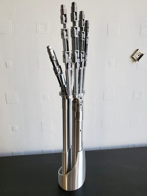 Terminator Arm T-800 3D Printed Movie Prop Replica Model Metallic Finish - Image 1 of 4