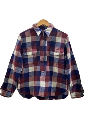 A Bathing Ape BAPE 90s Half Zip Wool Check Jacket M Multicolor #EK AHA - Image 1 of 4