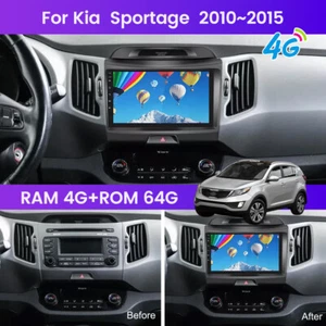 9'' Carplay für Kia Sportage 3 2010-15 Android 13 Autoradio Radio WLAN GPS NAVI - Bild 1 von 24