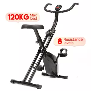 Folding Exercise Bike X-Bike Magnetic Bicycle Cycling Flywheel Fitness NEW - Picture 1 of 14
