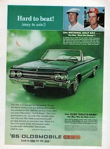 1965 Oldsmobile Olds 442 Convertible "Hard to Beat" Original Color Print Ad - Picture 1 of 1