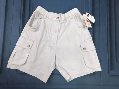 Pantalones Cortos Carga Chinos Años 90 De Colección Caqui Para Mujer 4 Woolrich Aire Libre Gorpcore Mamá Foto 1 de 4