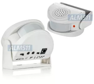Mini Motion Sensor Alarm Door Chime For Entrance Alert DC Or Battery Operated - Picture 1 of 7