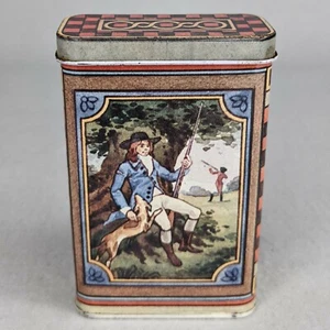 Vintage Deko Blechdose " Behälter Made in Gt. Großbritannien" - Viktorianisch, Jagd, Hund - Bild 1 von 7