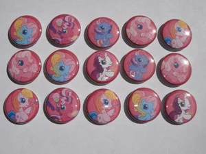 My Little Pony bottoni schiena piatta o spilla distintivo cabochon abbellimenti magneti - Foto 1 di 6