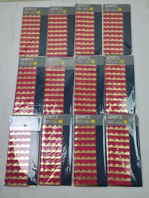 Лот из 12 Spritz золото розовый синий ткани бумаги - 8 листов каждый 16,5 «X 24» нераспечатанный - Изображение 1 из 4