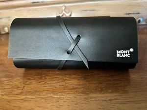 MONT BLANC BLACK FAUX LEATHER SUNGLASSES GLASSES CASE - Picture 1 of 9