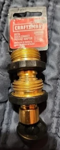 Craftsman Metal Quick Connect Set Brass 2pk W/ Lifetime Manufacturers Warranty! - Picture 1 of 2