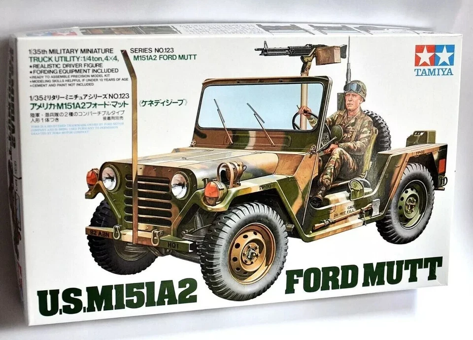 Kit Modellismo In Plastica Modellino Jeep Ford Mutt U.S. M151A2 Tamiya 1/35 WW2 - Immagine 1 di 1