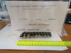 Universal Laptop Input DC Plug Set 10 Pieces - Picture 1 of 2