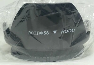 New DC(ii) 58 Camera Lens Petal Hood - Black - SEALED - Picture 1 of 3