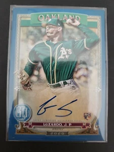 2020 Topps Gypsy Queen Jesus Luzardo A's Indigo Blue On Card Auto RC #001/150 - Picture 1 of 2
